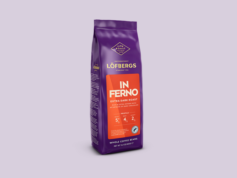 inferno papukahvipakkaus